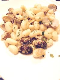 Close-up of mushrooms in plate