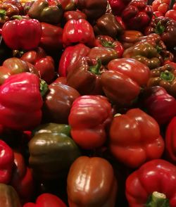 Full frame shot of tomatoes for sale in market