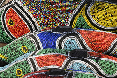 African jewerly made from colourful beads