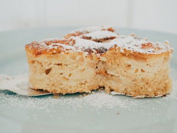 Close-up of cake in plate