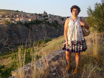 Beautifull woman in sepÚlveda, spain