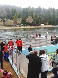 People in swimming pool