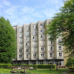 Residential building against sky