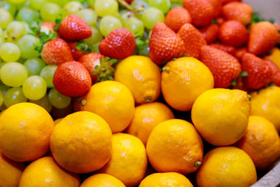 Full frame shot of oranges