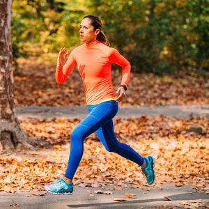 Woman jogging. nature, outdoor park