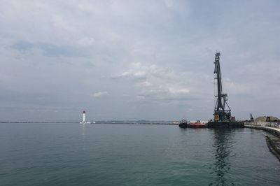 
odessa pier and port cranes