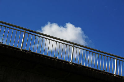 Low angle view of bridge against sky