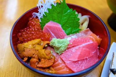 Close-up of salad in bowl