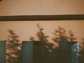 Shadow of window on wall