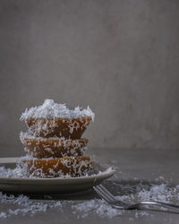 Close-up of cake on table