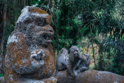 Monkey statue