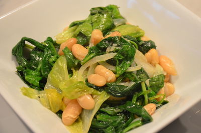 Close-up of salad in plate