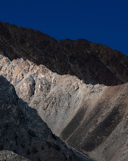 Scenic view of mountains against clear sky