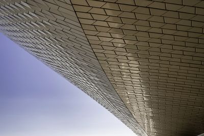 Low angle view of modern building against sky