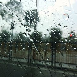 Rain drops on glass window