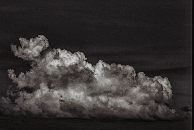 Low angle view of smoke against sky