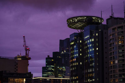 Low angle view of buildings against sky