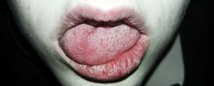 Cropped image of woman lips