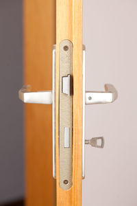 Close-up of door handle