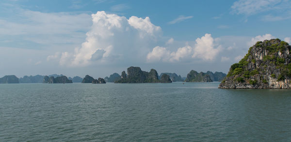 Panoramic view of sea against sky