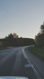 Road passing through landscape