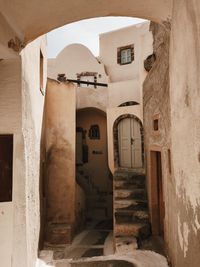 Entrance of historic building