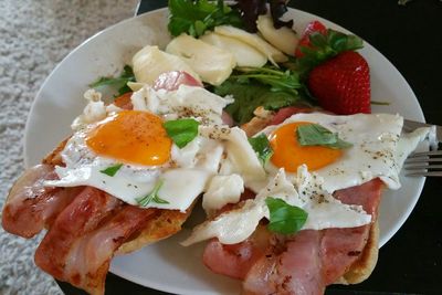 Close-up of served food