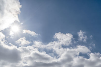 Low angle view of clouds in sky