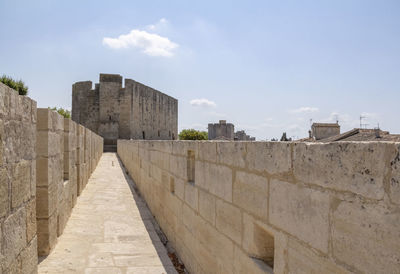 View of fort against cloudy sky