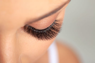 Close-up of woman eye