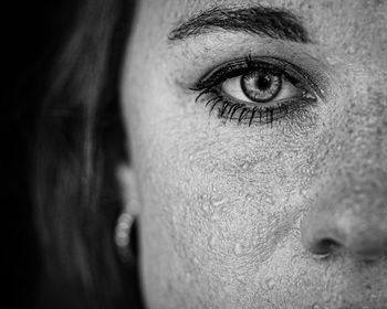 Close-up portrait of woman