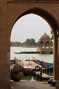 View of built structure against clear sky