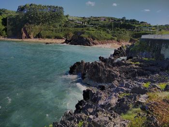 Scenic view of sea against sky