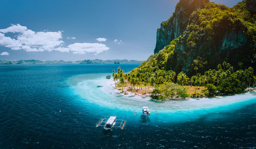 Scenic view of sea against sky