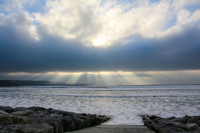 Scenic view of sea against sky