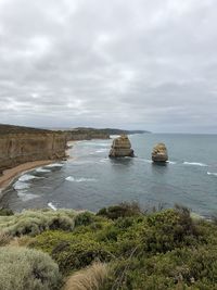 Scenic view of sea against sky