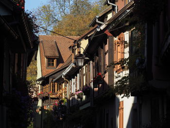 Low angle view of buildings in city