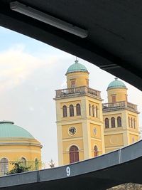 Low angle view of building against sky