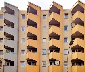 Full frame shot of apartment building