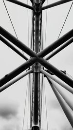 Low angle view of bridge against sky