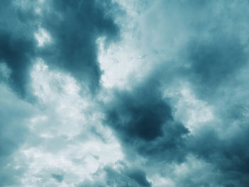 Low angle view of clouds in sky