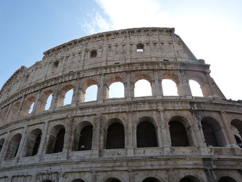 Low angle view of historical building against sky