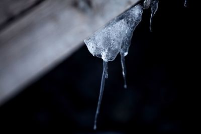 Close-up of ice crystals