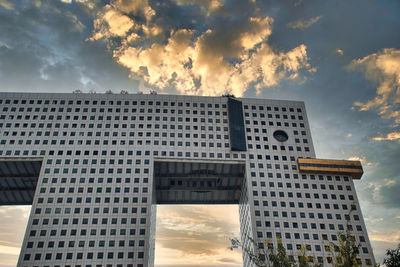 Low angle view of historical building against sky