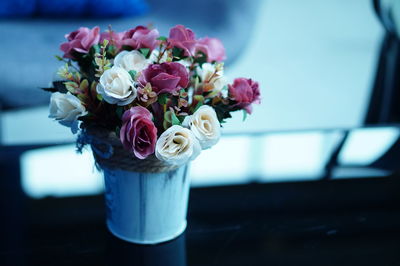 Close-up of rose bouquet