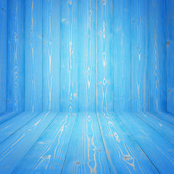 Full frame shot of blue wood
