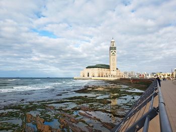 Scenic view of the hassan ii mosque - casablanca, morocco