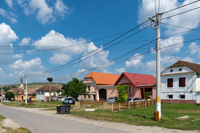 Low angle view of buildings against sky