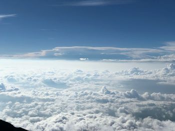 Aerial view of cloudscape against sky