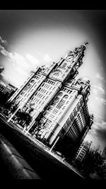 Low angle view of building against sky